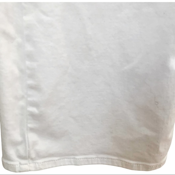 7 FOR ALL MANKIND Jen 7 Petite Slim Bootcut Jeans White Stretch Denim Midrise - Picture 11 of 12